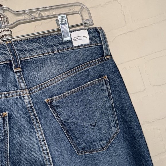 Hudson jeans luxe crop Riley relaxed straight NEW 25 slit at hem striped detail - Picture 5 of 10